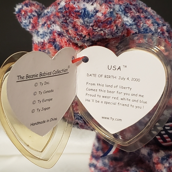 Vintage Beanie Baby 'USA' July 4, 2000 - Picture 6 of 6